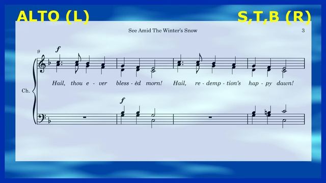 See Amid The Winter's Snow - Alto Separate (Left Channel) смотреть онлайн