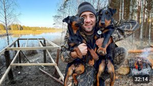 Строю дом на дереве! у Тони появилась подруга Марта Выставил балки на домик