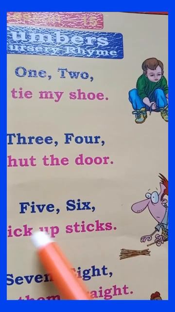 Lesson - 15👉 Numbers 👉 A Nursery Rhyme 👉One Two I tie my shoe. смотреть онлайн