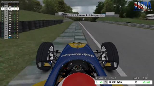 iRacing Skip Barber Bodin Solutions Matt v Delden Lime Rock Park смотреть онлайн