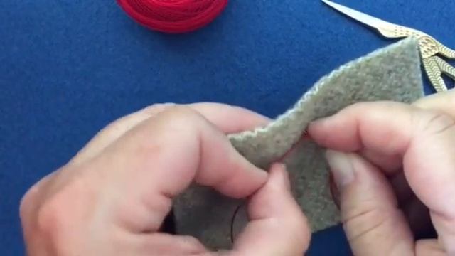 French Knot Stitch For Wool Applique