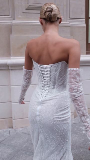 Свадебное платье Эулалия из коллекции «Цветочная феерия» 2025 от бренда Anna Kuznetcova