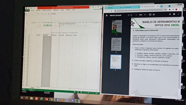 Actividad #1 Interfaz de Microsoft 2016 parte 1 смотреть онлайн