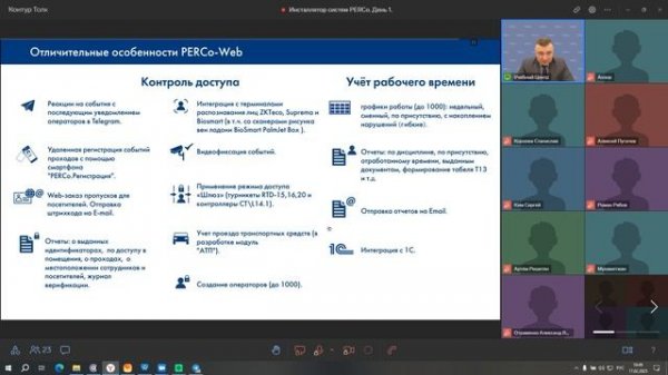Обзор систем и оборудования PERCo