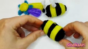 Пчела / Детская поделка из синельной проволоки / Творчество занятия с детьми