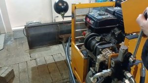 Самодельный гусеничный минитрактор, работа гидравлики.