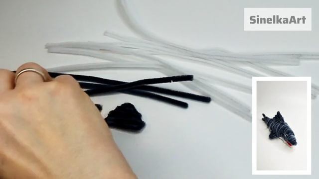 Акула своими руками / Поделки DIY из синельной проволоки смотреть онлайн