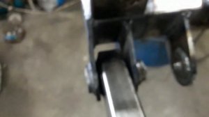 #40#Мини погрузчик своими руками, рамка быстросъема ковша.