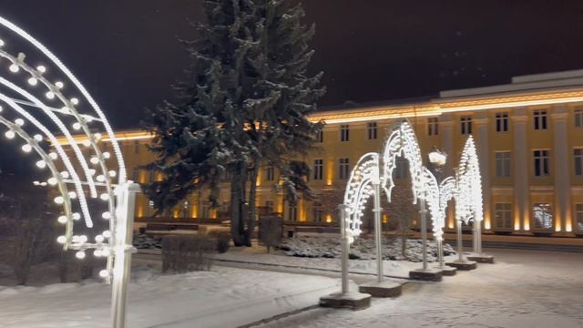 Нижегородский Кремль зимой, вечерняя прогулка и обзор. смотреть онлайн