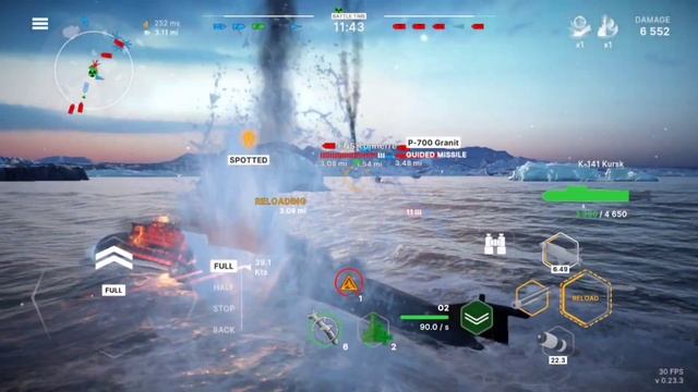 K-141 Kursk Gameplay - Warships Mobile 2 смотреть онлайн