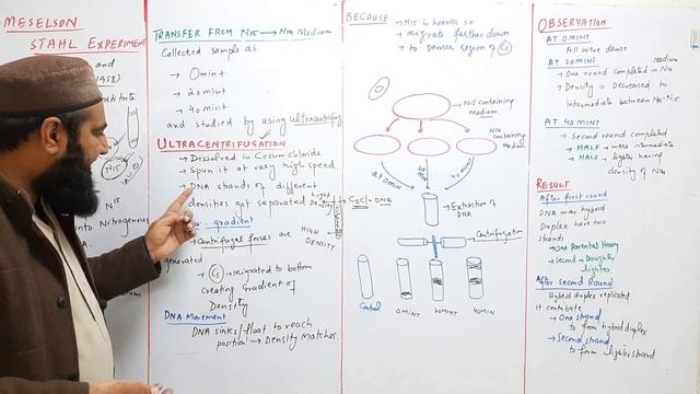 Meselson and stahl Experiment, Biology Ch#20-Lecture# 9 (F.Sc 2nd Year) смотреть онлайн