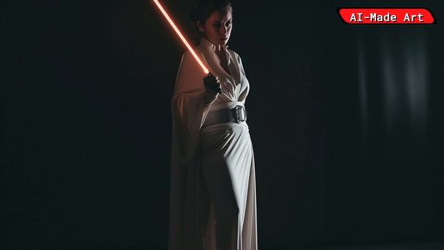 PRINCESS LEIA ORGANA from STAR WARS reimagined by Midjourney - AI Generated - AI-Made Art смотреть онлайн
