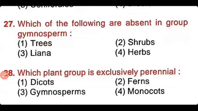 Gymnosperms MCQs|| PGT TGT GIC BIOLOGY || Lecturer Biology MCQs || Video (7) смотреть онлайн