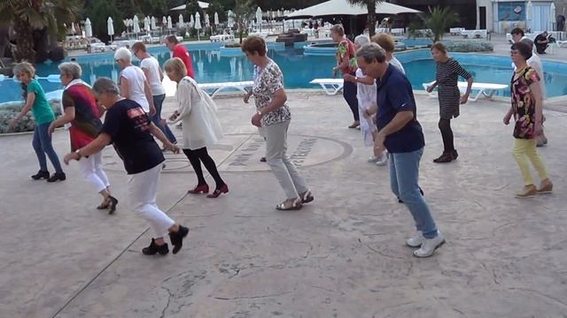 2017 BULGARIA TOUR SINGALONG SONG Line Dance at Pool Ira Weisburd & Marie Sorensen смотреть онлайн