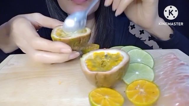 ASMR fruit rich in vitamin C : Tangerine + Orange + Grapefruit + lemon + occlusion + passion fruit смотреть онлайн