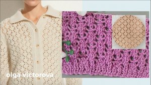 465 АЖУРНЫЙ УЗОР СПИЦАМИ Вязание Узоры спицами