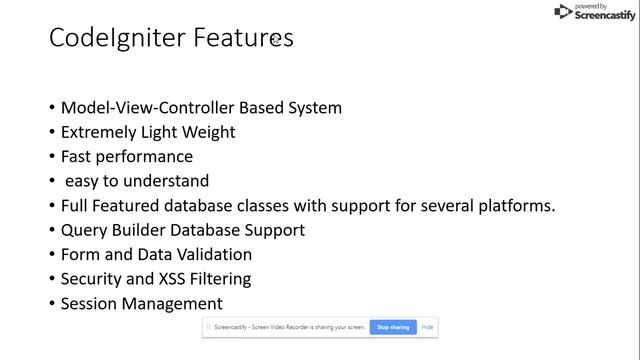 Part -1 Codeigniter Introduction смотреть онлайн