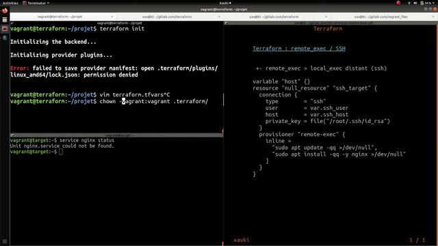 TERRAFORM - 6. Remote Exec & File : commandes via ssh смотреть онлайн