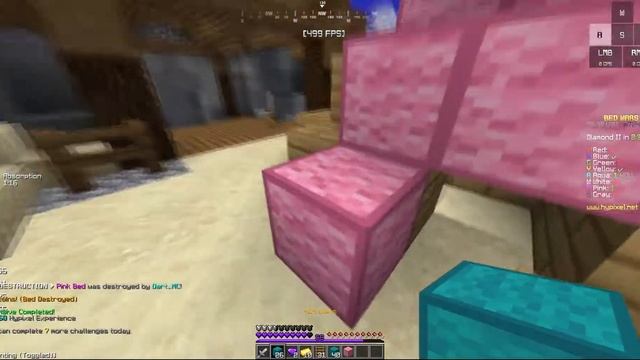 Bedwars, But If I Die, I Switch TEXTURE PACKS! [V2] | Hypixel Bedwars