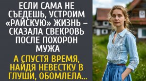 История из жизни как свекровь после похорон мужа пригрозила устроить райскую жизнь, если она съедет
