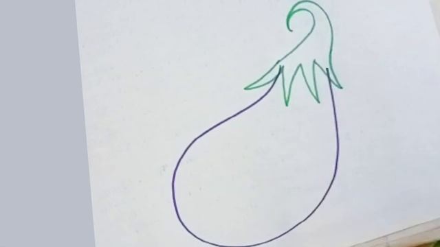 Bolalar uchun baqlajon chizish/Drawing Eggplant For kids смотреть онлайн