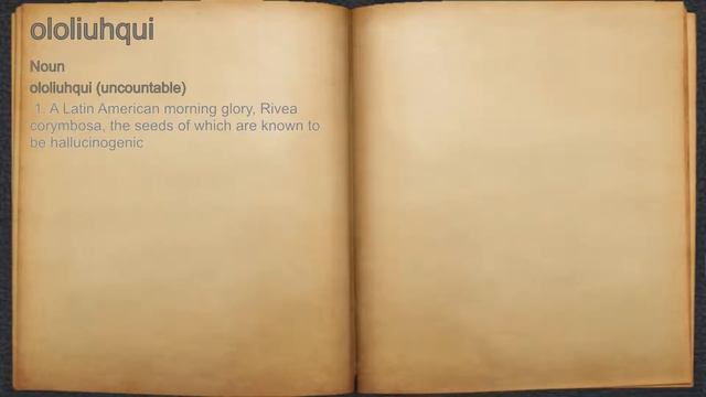 What does ololiuhqui mean? смотреть онлайн