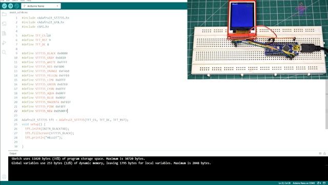DEC #025 Using 1.8 inch color TFT display with Arduino | ST7735 смотреть онлайн