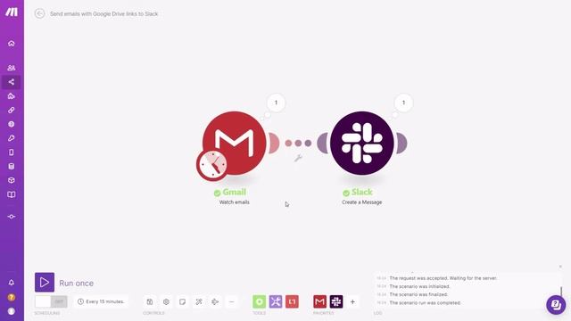 Автоматизация Gmail с помощью Make