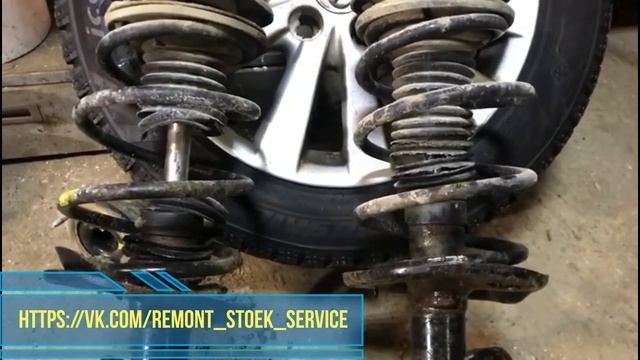 Ремонт передних стоет Corolla 150 смотреть онлайн