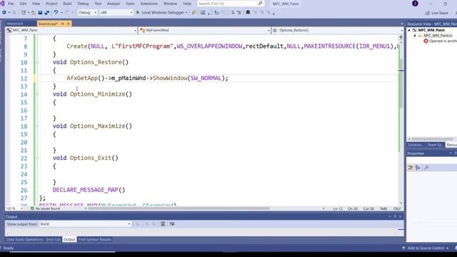 How to Minimize Maximize and Restore Window via Menu items in MFC смотреть онлайн