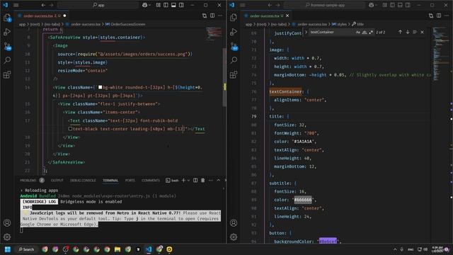 20 - Developing Order Success Screen смотреть онлайн