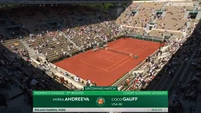 Coco Gauff 🇺🇸 Vs Mirra Andreeva Live Tennis Coverage French Open