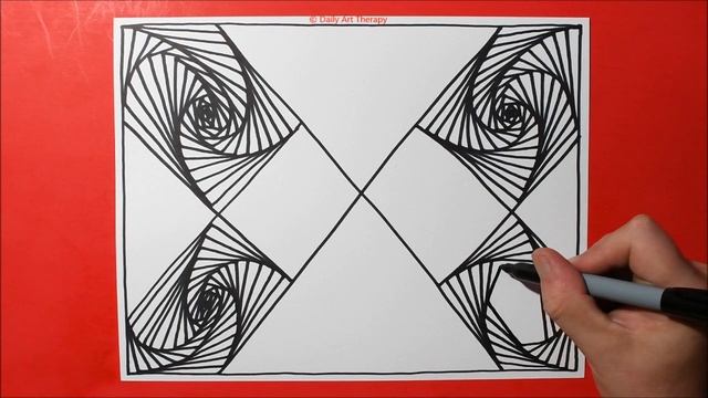 Daily Line Illusion | Clever 3D Art Therapy Pattern / Spiral Drawing / Satisfying & Relaxing смотреть онлайн