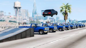 😰 какая машина перелетит через 9 машин?