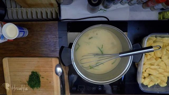 Koprová omáčka s hovězím masem a bramborové noky / "Vaření je láska" смотреть онлайн