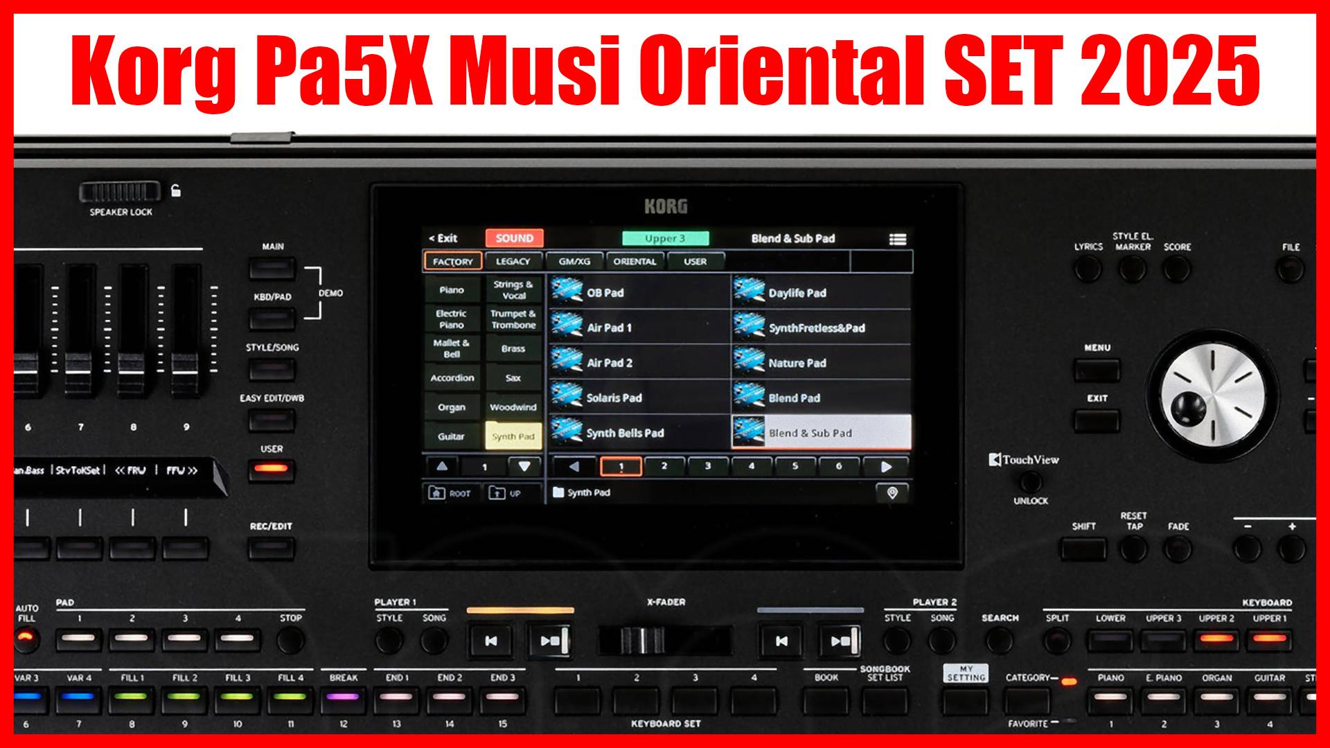 Korg Pa5X Musi Oriental SET 2025, Original