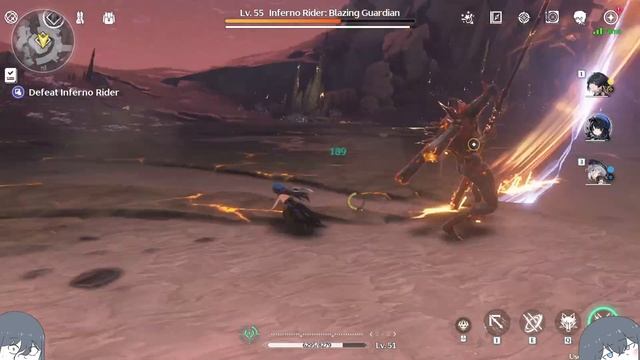 ตบให้ ตกมอเตอร์ไซค์เลย -2- Inferno Rider: Blazing Guar dian Lv.55 - Wuthering Waves смотреть онлайн