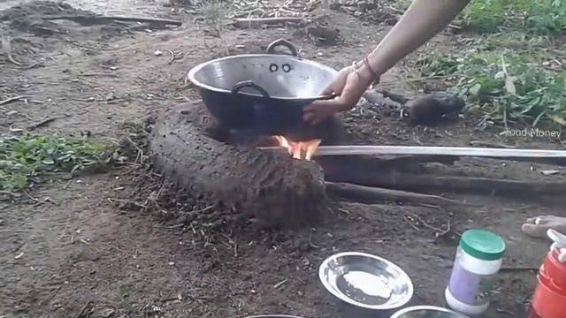 Cooking VILLAGE NOODLES in My Village - Lemon + Coconut Milk Noodles - Food Money Food смотреть онлайн