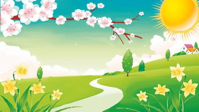 Альбе - Весна природа видеофон, футаж