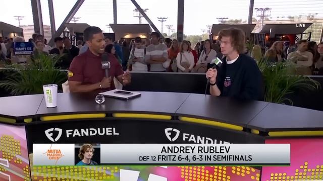 Andrey Rublev Taking It One Match at a Time | 2024 Madrid Semifinal смотреть онлайн