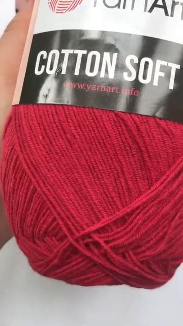 Подробный обзор пряжи YarnArt Cotton Soft (Хлопок с полиакрилом) №51 Красный смотреть онлайн