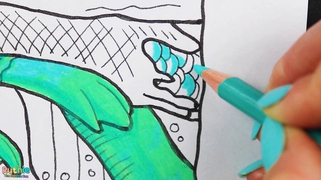 Colouring Luca Sea Monster | Disney Pixar Movie Luca | Markers & Pencils