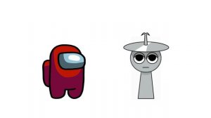 Соучастник АМОНГ АС нападает на персонажей Спрунки.