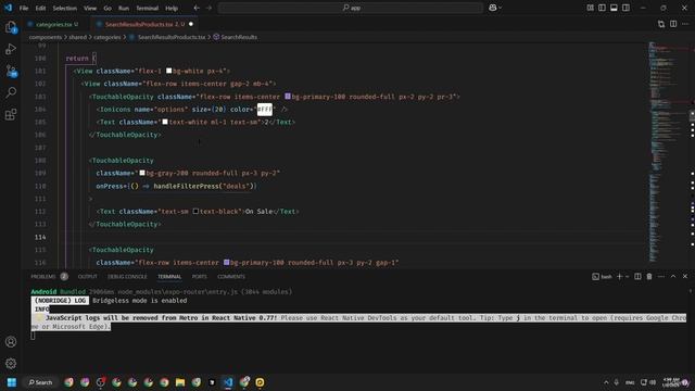 25 - Developing Category Search Filter Logic Screen смотреть онлайн
