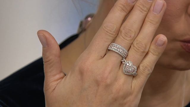 Affinity Diamond Natural Pink Diamond Band Ring, 1.00 cttw, 14K on QVC смотреть онлайн