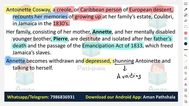 Wide Sargasso Sea Novel by Jean Rhys Summary & Analysis in Hindi Post Colonial Literature MA Englis смотреть онлайн