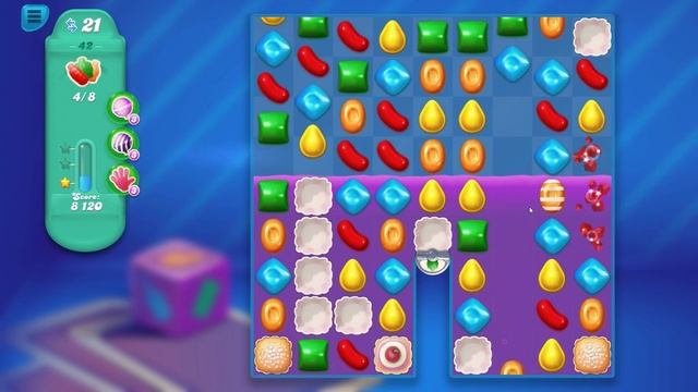 Candy Crush Soda Saga - Level 42 Gameplay | Candy Girl смотреть онлайн