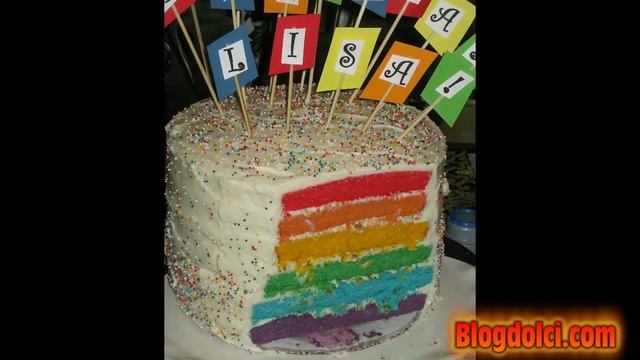 Torta Di Compleanno Arcobaleno Rainbow Cake