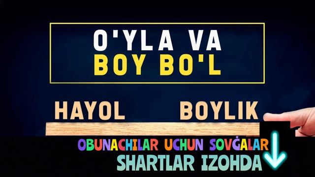 У́ЙЛА ВА БОЙ БУ́Л| O'YLA VA BOY BO'L| 18 -БОБ| 18 -BOB| БИЗНЕС ХАКИДА АУДИОКИТОБ| Audiokitob