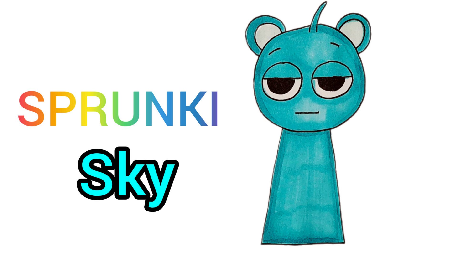 Рисуем спрунки Sky из incredibox/рисунки для срисовки смотреть онлайн